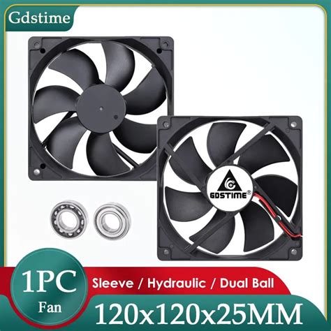 GDSTIME Ventilador De Refrigeraci N DC 5V 12V 24V 48V 120mm Manga 12025