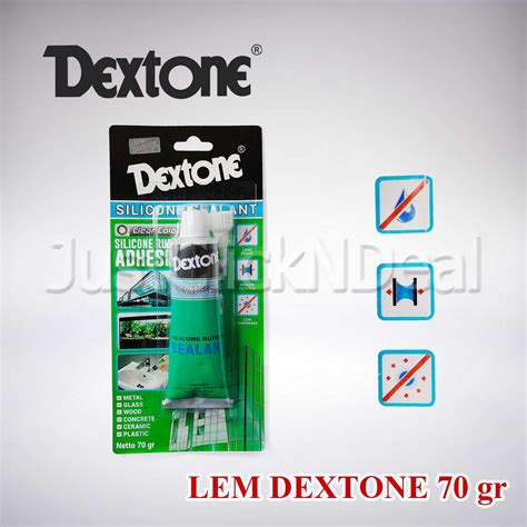 Jual Dextone Silicone Sealant Gram Lem Kaca Aquarium Bening