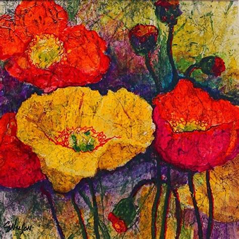 CAROL NELSON FINE ART BLOG: Mixed Media Flower Art Painting ...