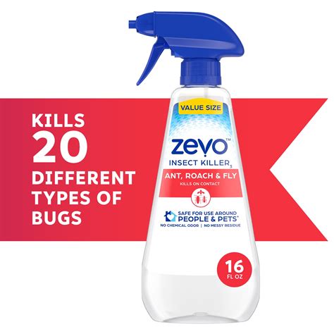 Zevo Ant Roach And Fly Multi Insect Trigger Spray 16 Oz