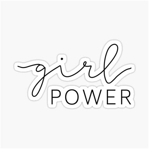 Girl Power Sticker For Sale By Emeryblue Redbubble