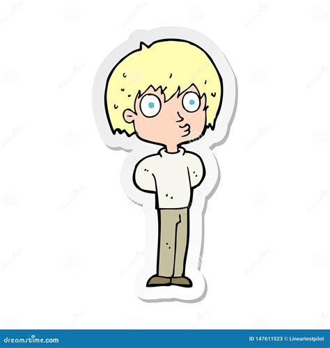 Cartoon Impressed Boy Pointing With Speech Bubble Royalty Free Stock