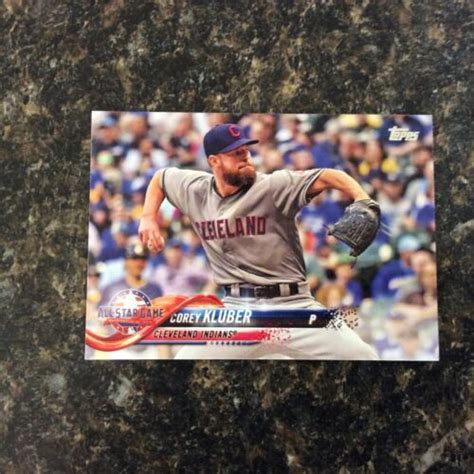 2018 Topps Update US185 Corey Kluber AS Cleveland Indians EBay