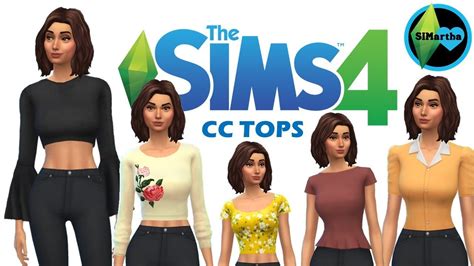 The Sims 4 Maxis Match Cc Showcase Tops 10 Cc Links Youtube