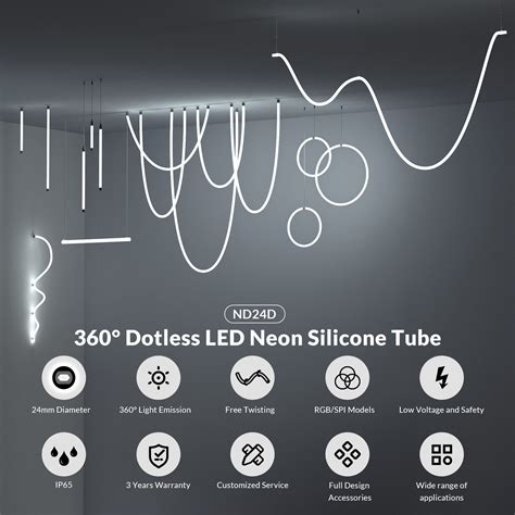 Led Neon Light Led Strip Light 360 Degree Neon Flex Tube Light Ceiling