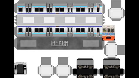 Kereta Kertas Krl Papercraft Kereta Krl Tokyu Jadul Youtube