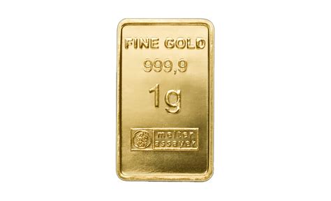 Goldbarren 1g geprägt Heimerle Meule 1g 10 01 03