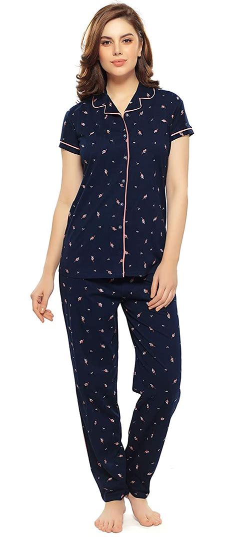 Lotik Womens Cotton Printed Night Suit Set Miyakri Night Suit For