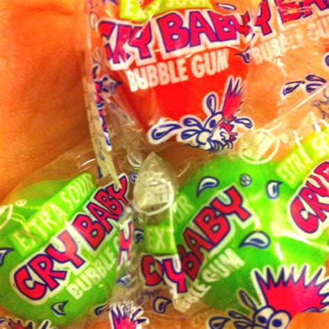 Remember these?! Cry Baby Gum! I stilllllll love it. Just got done ...