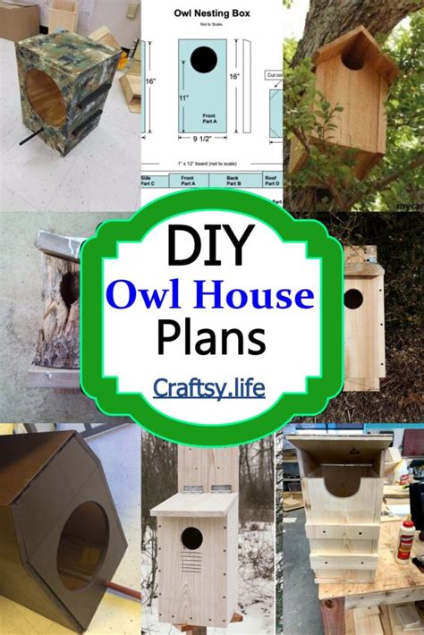 20 Diy Owl House Plans To Invite Owls In Your House Craftsy