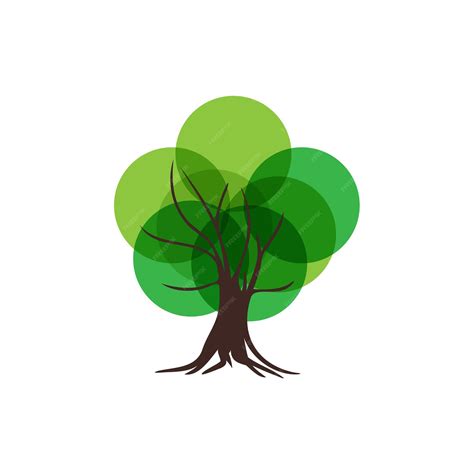 premium vector simple tree vector