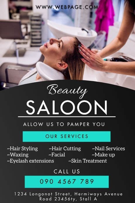 K Free Price List Templates Beauty Saloon Beauty Salon Posters