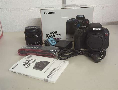 Canon Rebel T7i Eos 800d Camera Body With Ef S18 55mm F4 56 Is Stm Lens Strap Battery