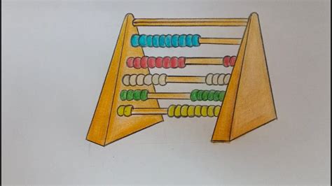 How To Draw Abacus Step By Step Easy Drawing For Kids