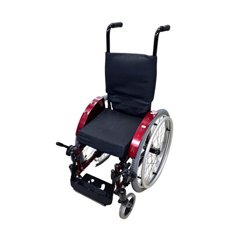 CADEIRA DE RODAS MINI K 30CM VERMELHO METALICO ORTOBRAS