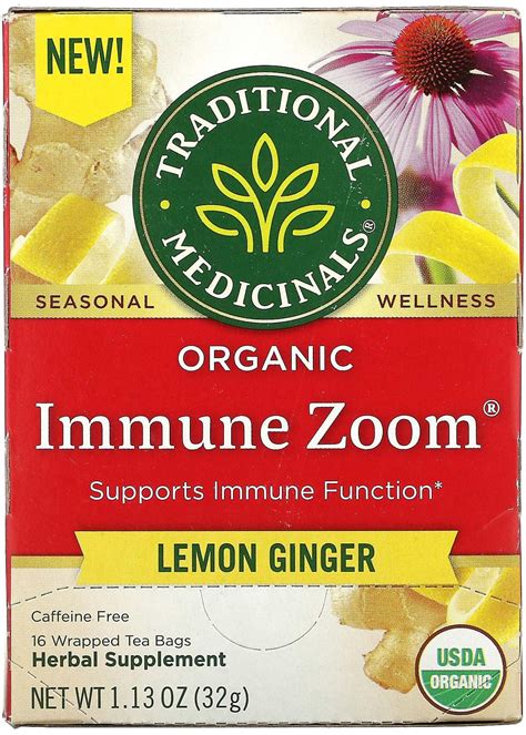 سعر ومواصفات Traditional Medicinals Organic Immune Zoom Lemon Ginger