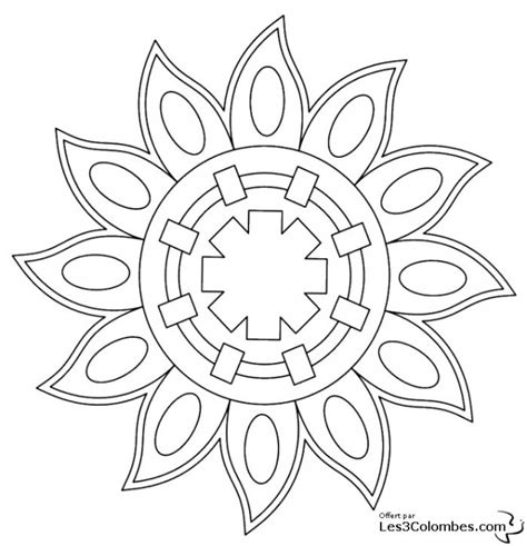 Coloriage Mandala Soleil Pour Adulte Dessin Gratuit Imprimer