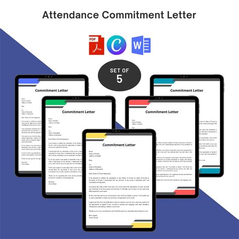 Attendance Commitment Letter Sample With Examples Word