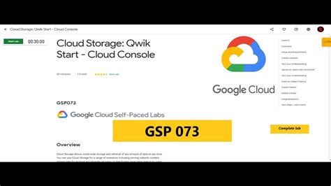 Cloud Storage Qwik Start Cloud Console Gsp Qwiklab Qwiklab