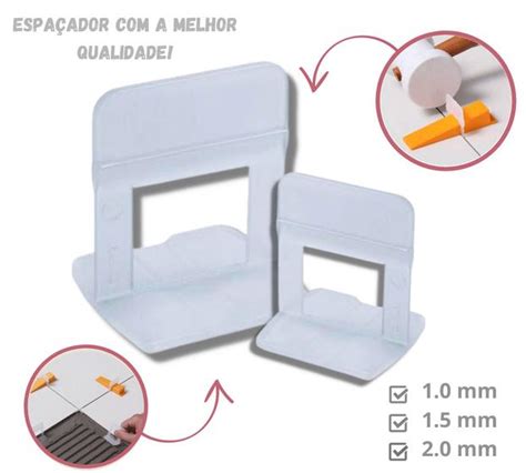 Espaçador Nivelador Para Porcelanato E Piso 500 unid Cortag Espaçador