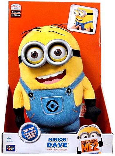 Despicable Me 2 Minion Dave Plush Figure Think Way - ToyWiz