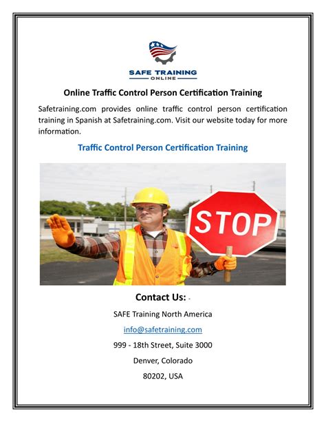 Ppt Online Traffic Control Person Certification Training Powerpoint