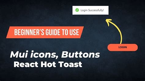 How To Use Icon In Material UI In React React Hot Toast NPM