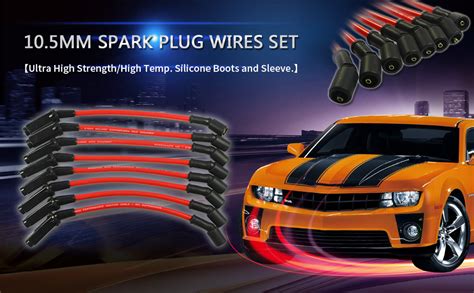 Jdmspeed New 10 5mm Performance Spark Plug Wires Set Replacement For Chevy Gmc Ls1