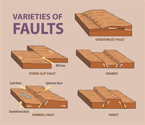 Faults Varieties Diagram 21432404 Vector Art At Vecteezy