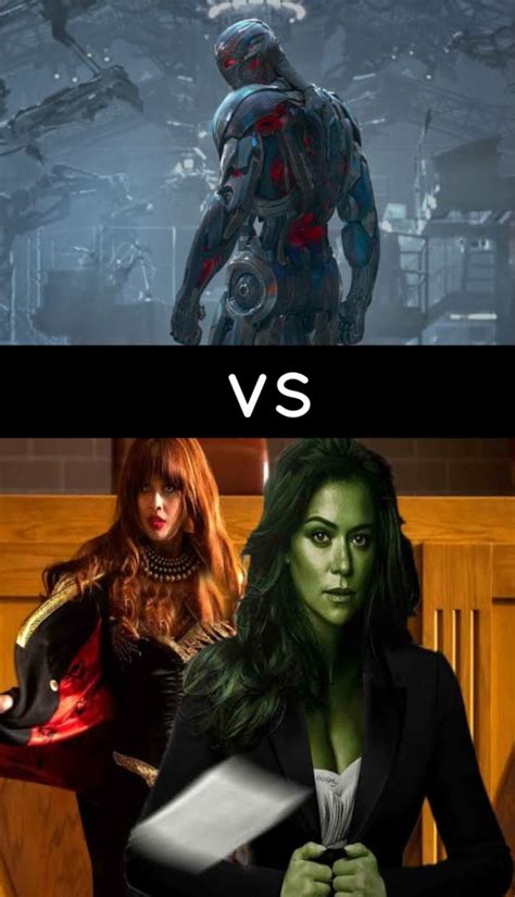 Mcu Ultron Prime Vs She Hulk And Titania Battles Comic Vine