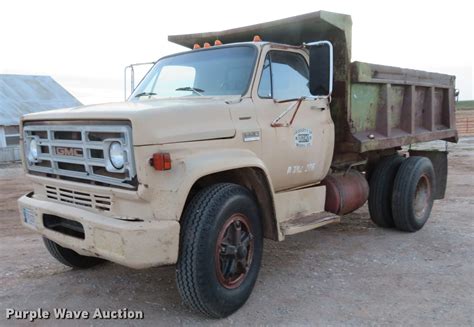 1978 Gmc 6500 Dump Truck In Alva Ok Item De6581 Sold Purple Wave