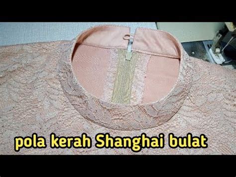 Pola Kerah Shanghai Bulat Pemula