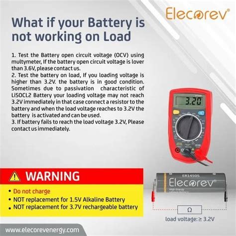 Ramway Er Lithium Battery Capacity Mah Voltage V At