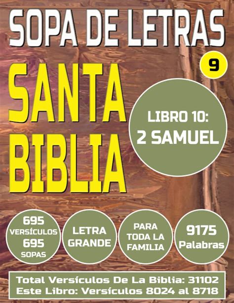 Buy Sopa De Letras Santa Biblia Nº 9 695 Sopas 9175 Palabras