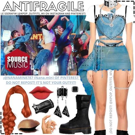 Le Sserafim Antifragile Mv Inspired Outfit Kpop Outfits Mv On