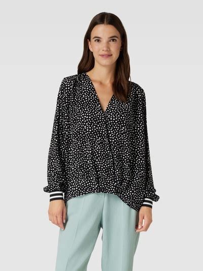 Christian Berg Woman Blouse Van Pure Viscose Met V Hals In Zwart Online