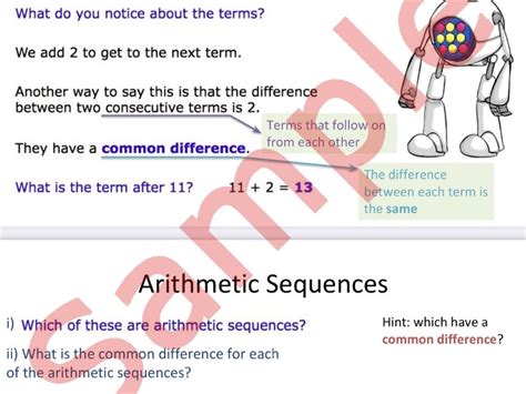 Arithmetic Sequences | Teaching Resources