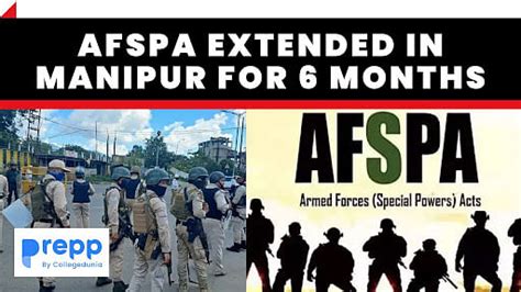 Afspa Extended In Manipur For 6 Months