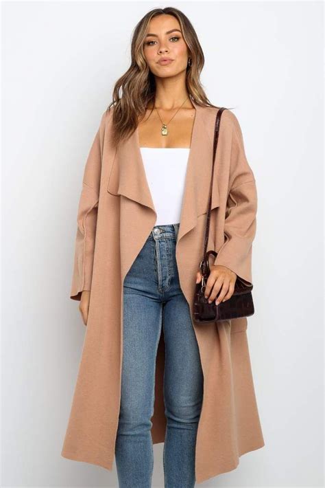 Boho Chic Camel Coat Outfit Dresses By Length Coatigan Winter