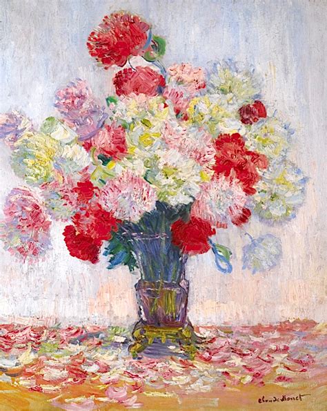 Solve Vase De Pivoines No Date Claude Monet Jigsaw Puzzle