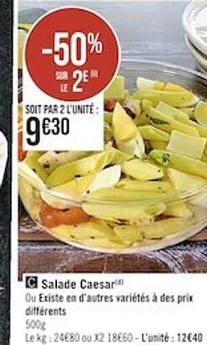 Promo Salade Caesar chez Supermarchés iCatalogue fr