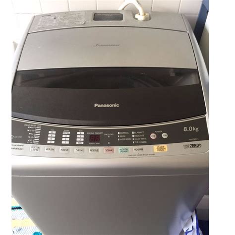 Top Load Panasonic 8kg Washing Machine Washer Model NA F80H1 TV