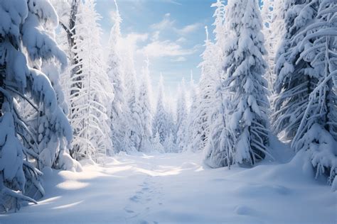 White Snow Forest Landscape Background Graphic by Forhadx5 · Creative Fabrica