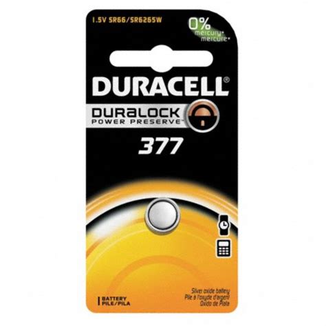 Duracell 377 Button Cell Battery Ansi Silver Oxide 15vdc Diameter