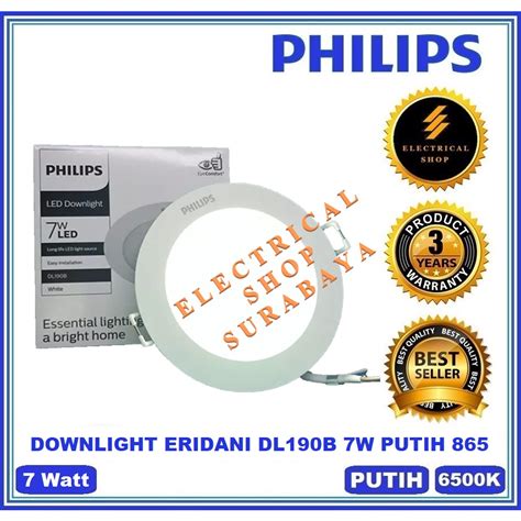 Jual Philips Downlight Led Eridani W Watt Putih Atau Kuning Inci