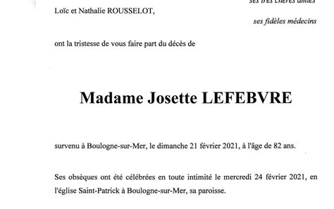 Madame Josette Lefebvre Pompes Fun Bres Toupet Sotty