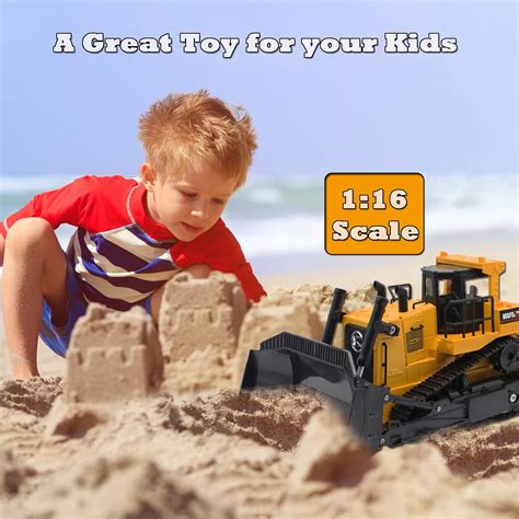 Buy Dollox Remote Control Bulldozer 116 Rc Front Loader Tractor Toy 2