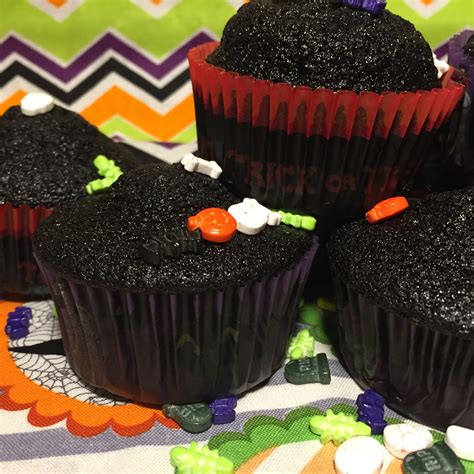 Black Magic Halloween Cupcakes