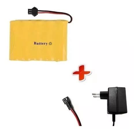 Kit Bateria Carrinho 6v Aa 2700mah Ni Mh Carregador 6v 800 Parcelamento Sem Juros