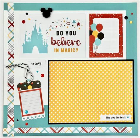 Disney Scrapbooking Layouts Disney Scrapbook Pages Simple Scrapbook